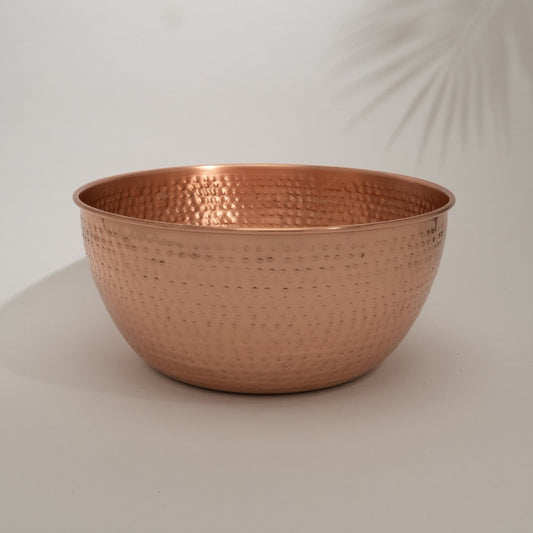 Copper Bowl 1 Liter - Polished Hammered