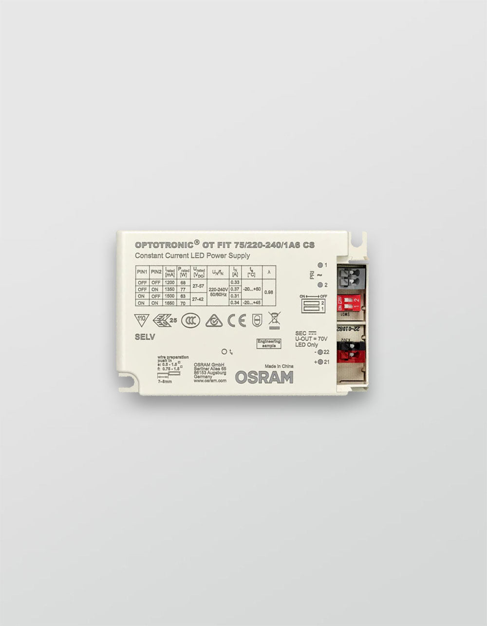 OSRAM Optotronic OT FIT 75/220 - 240/24 PC