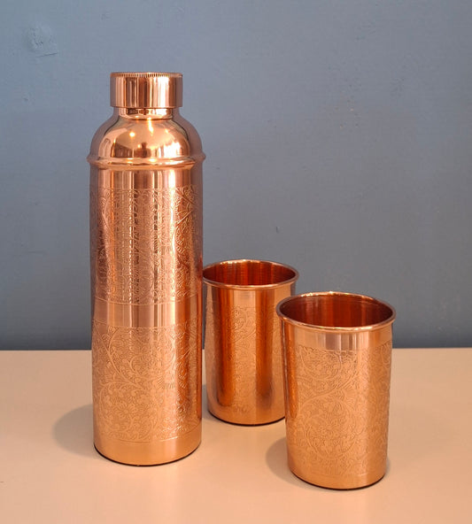Copper Set - Bottle + 2 Cups