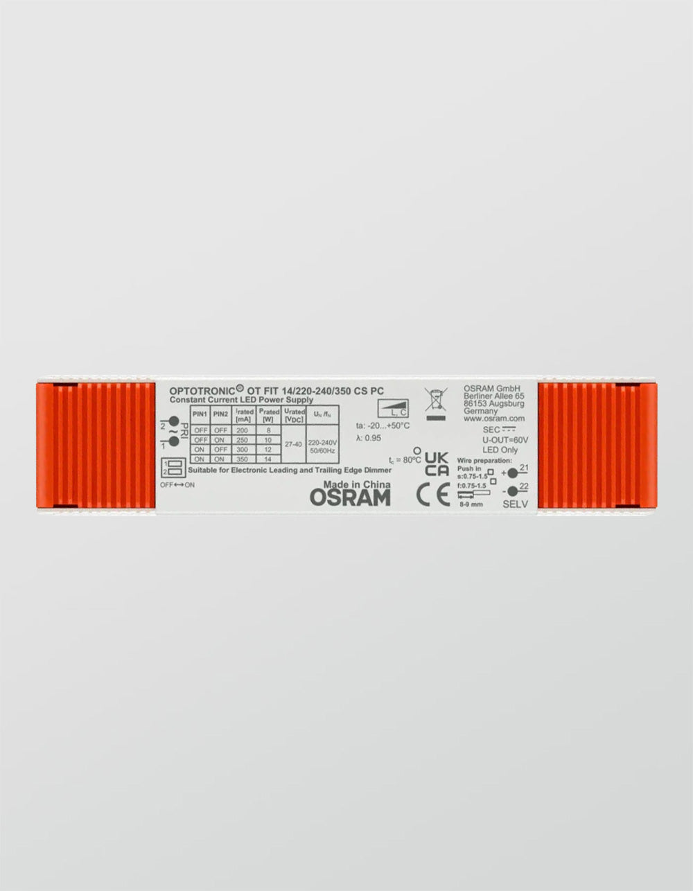 OSRAM Optotronic OT FIT 14/220 - 240/350 CS PC