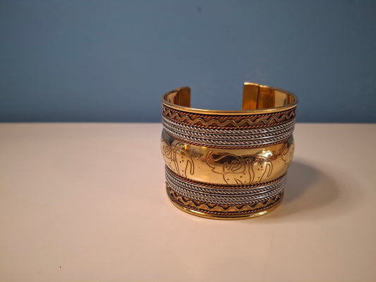 Copper Bracelet broad Elephant design