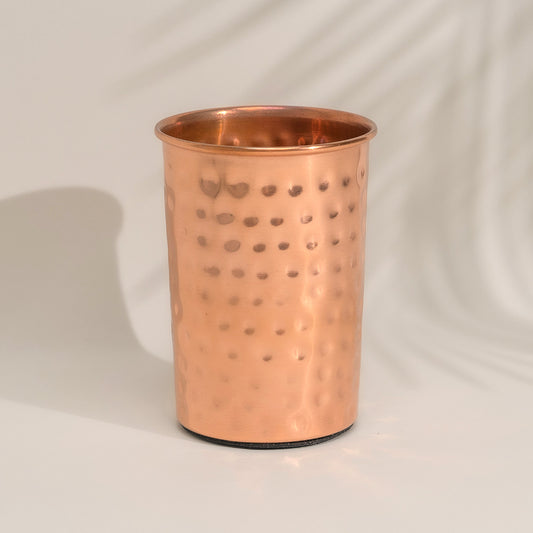 Copper Cup 300 ml - Polished Hammered