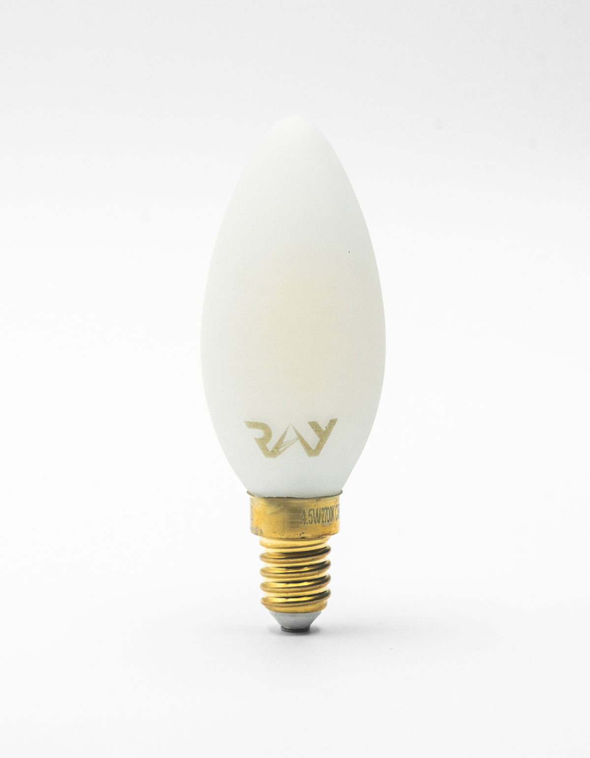 RAY C35 E14 Pure White Glass