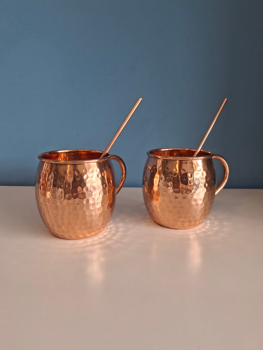 Copper Set Moscow Mule - 2 Mugs 400 ml