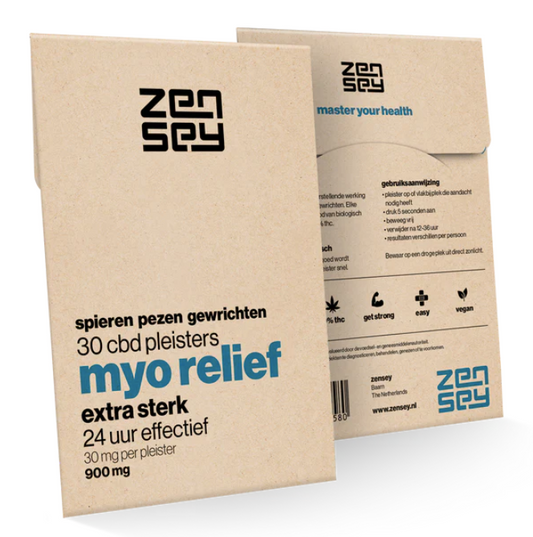 Zensey Myo Relief CBD patches | muscles, tendons, joints | Extra Strong | 30 X 30mg