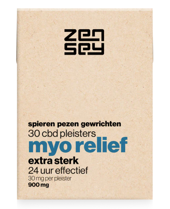 Zensey Myo Relief CBD patches | muscles, tendons, joints | Extra Strong | 30 X 30mg