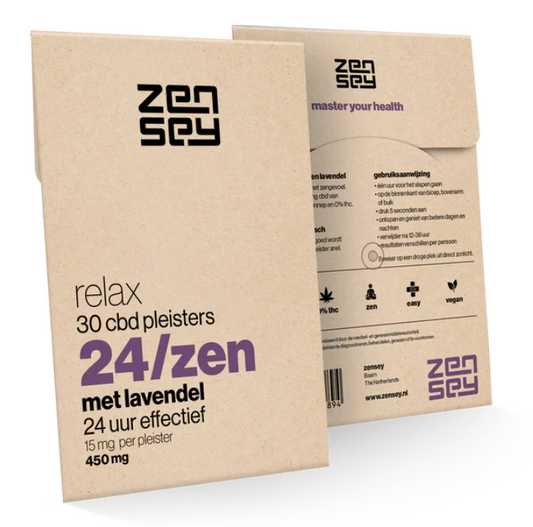 Zensey 24/zen CBD patches | relax | with lavender | 30 X 15mg