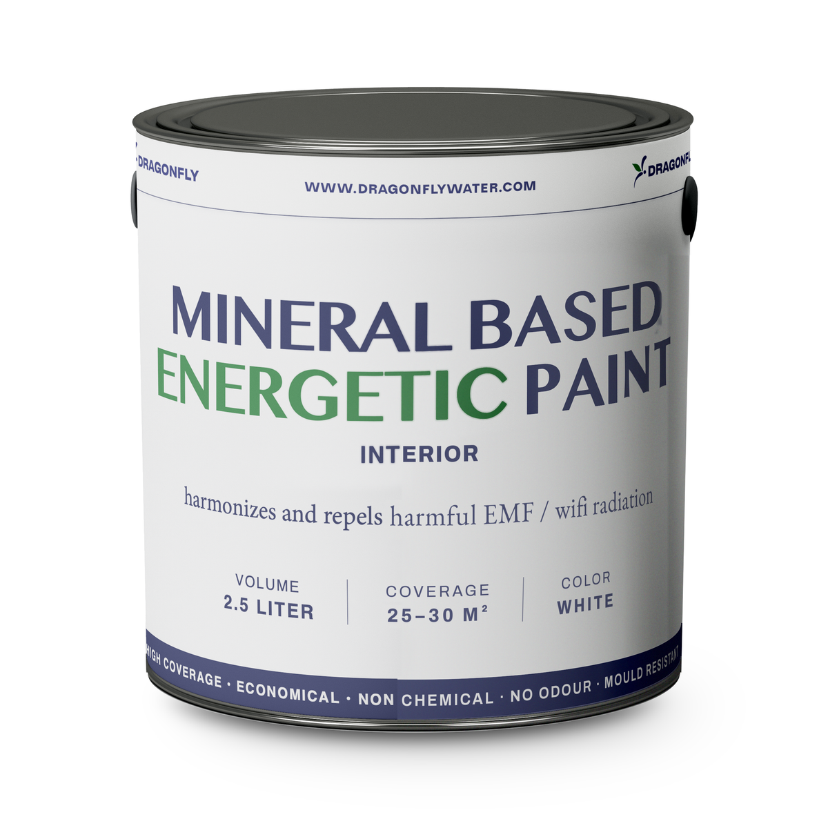 QELBY Bio Energetic EMF Mineral Paint, 2,5 L Dose
